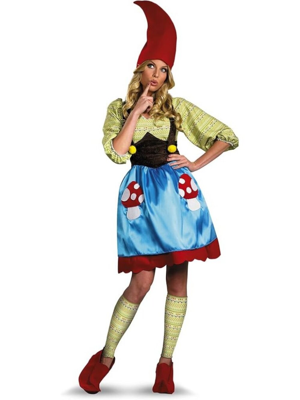 Disguise Women’s Ms. Gnome Costume Dress & Accessories Halloween Size L
